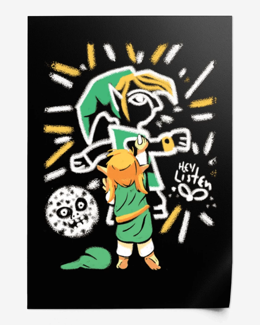 Print Negro de Link Grafiti