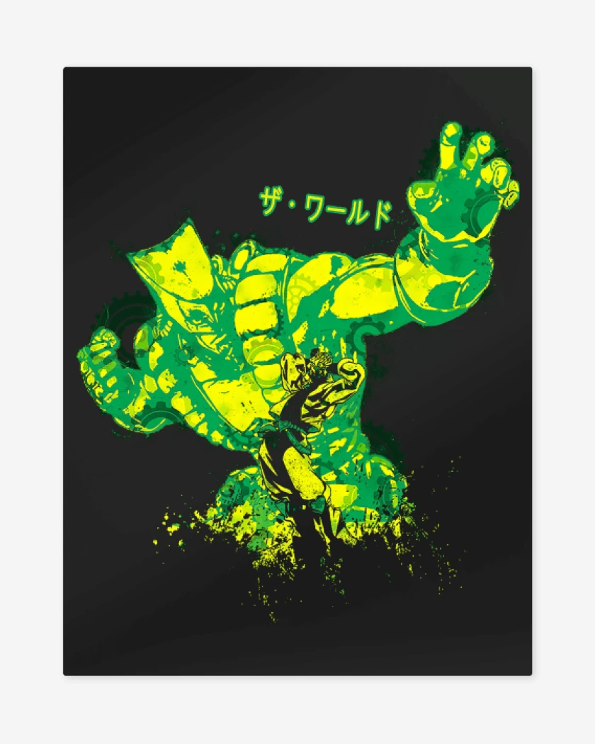 Print metalico Negro de ZA WARUDO!