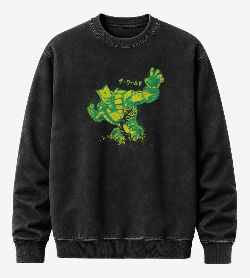 Poleron Polo Acid Wash Negro de ZA WARUDO!