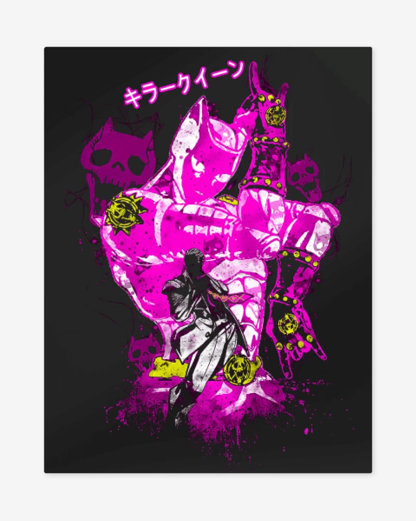 Print metalico Negro de Killer Queen