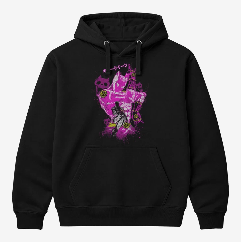 Polerón Canguro Negro de Killer Queen