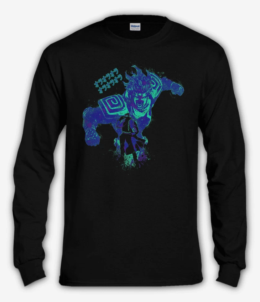 Polera manga larga Negro de ORA ORA ORA!!!