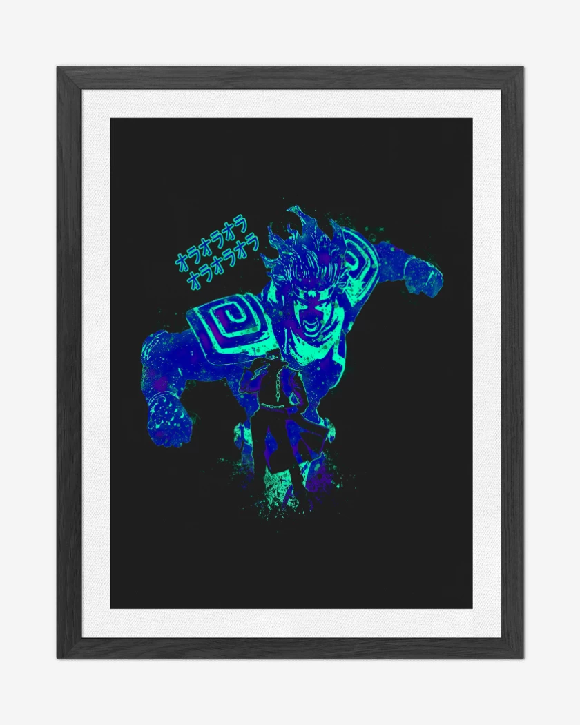 Cuadro decorativo Negro de ORA ORA ORA!!!