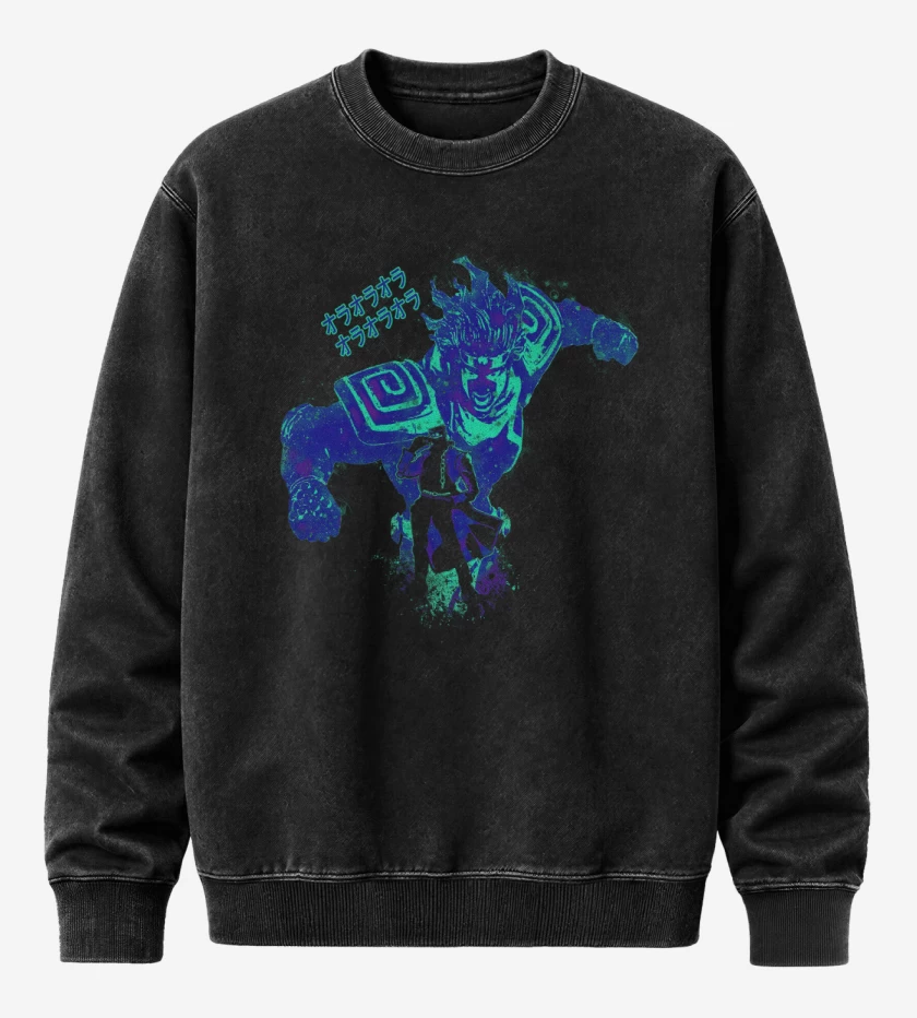 Poleron Polo Acid Wash Negro de ORA ORA ORA!!!