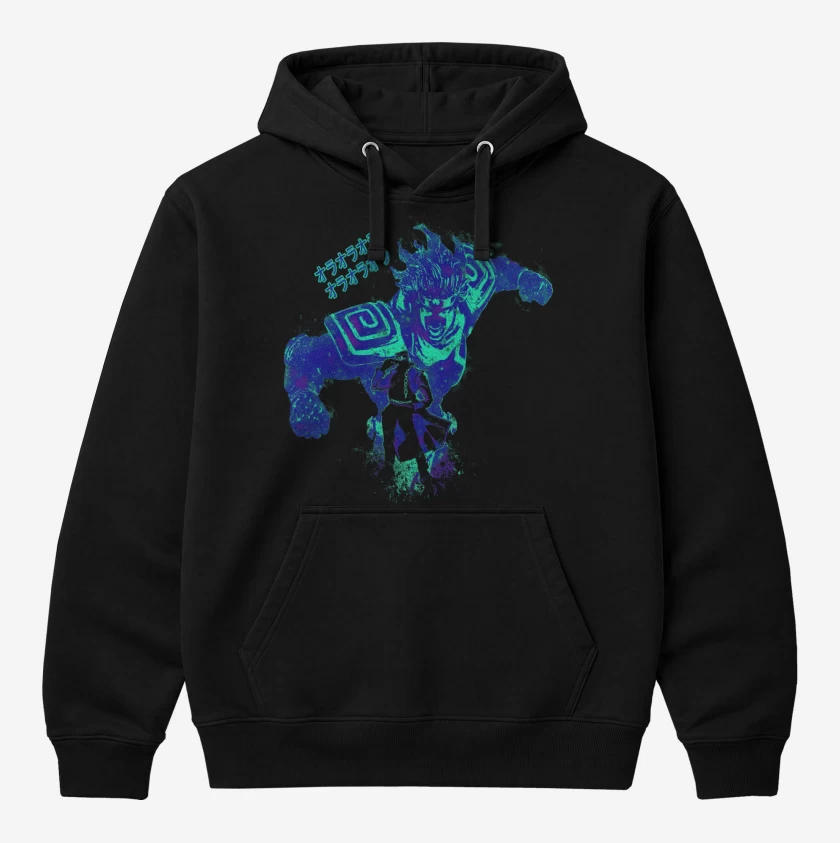 Polerón Canguro Negro de ORA ORA ORA!!!