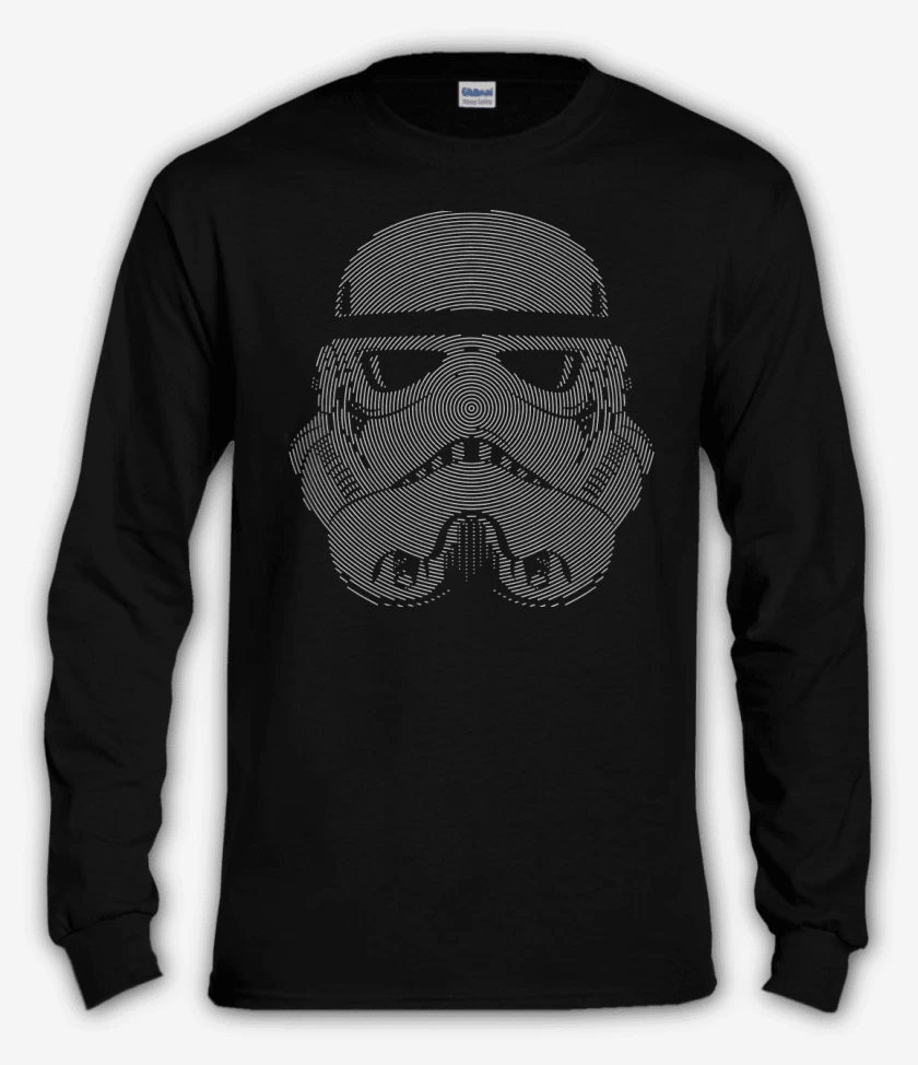 Polera manga larga Negro de Trooper Lineas