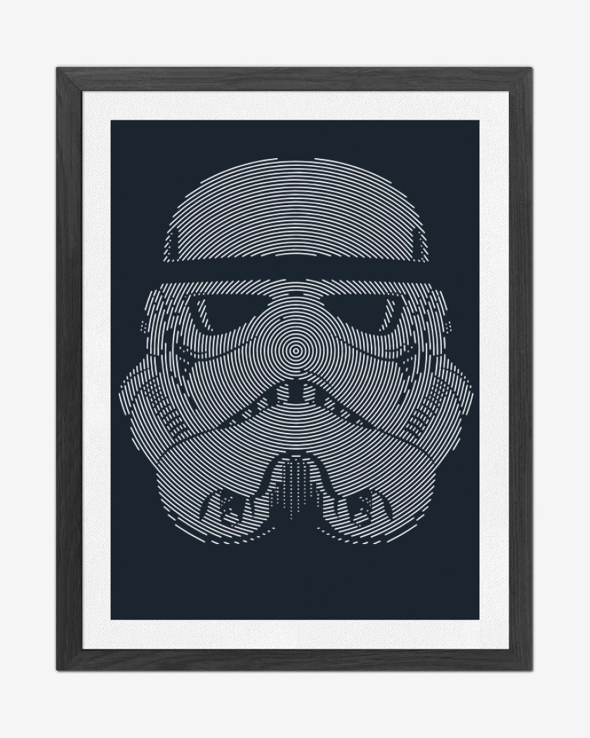 Cuadro decorativo Trooper Lineas