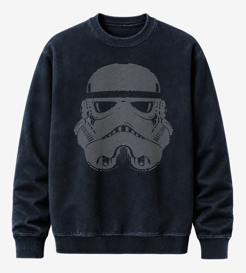 Poleron Polo Acid Wash Azul Marino de Trooper Lineas