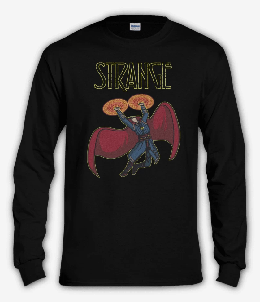 Polera manga larga Negro de Strange