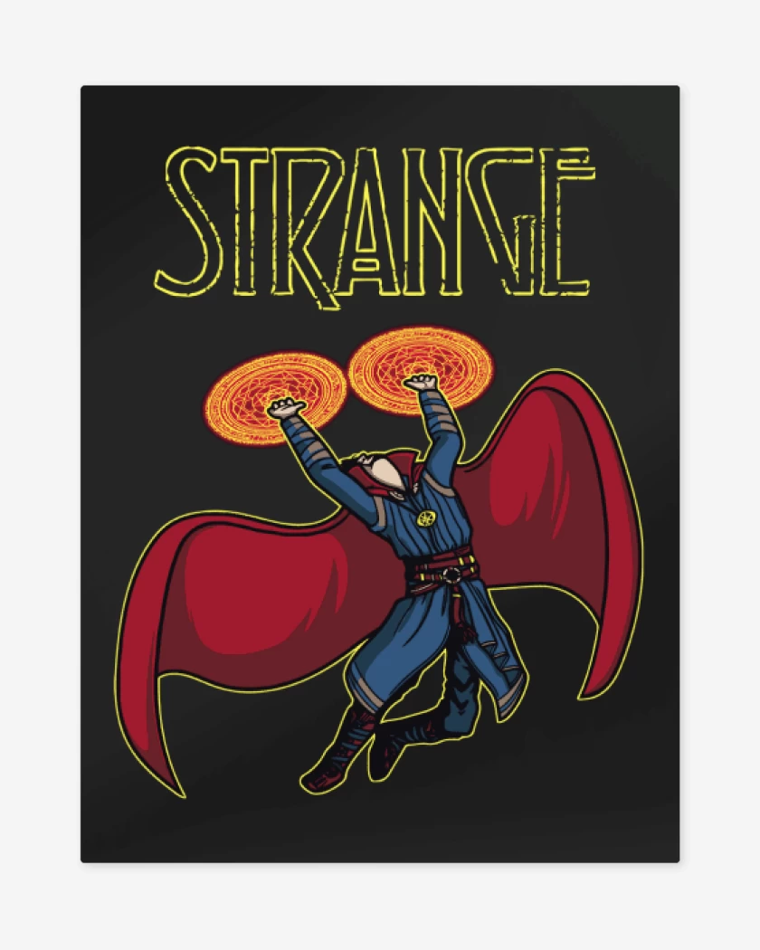 Print metalico Negro de Strange