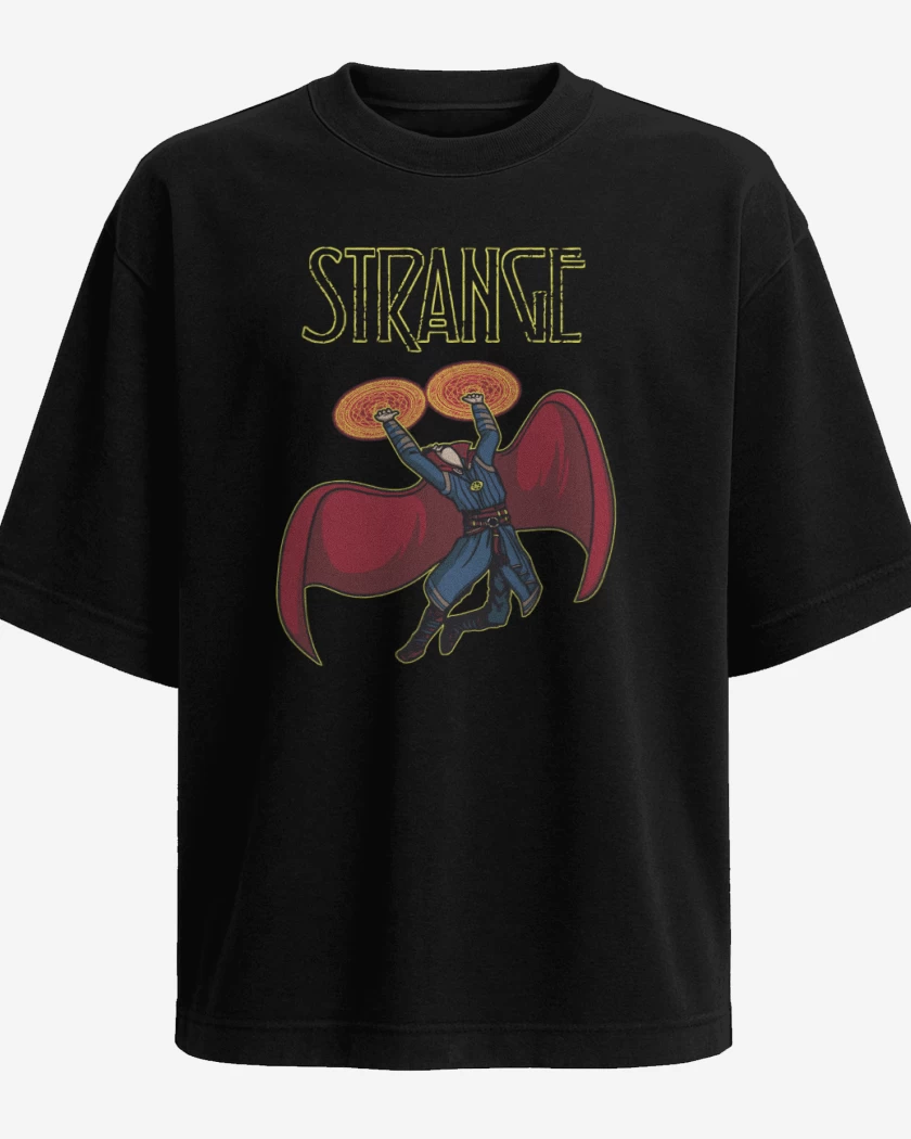 Polera Oversize Negro de Strange