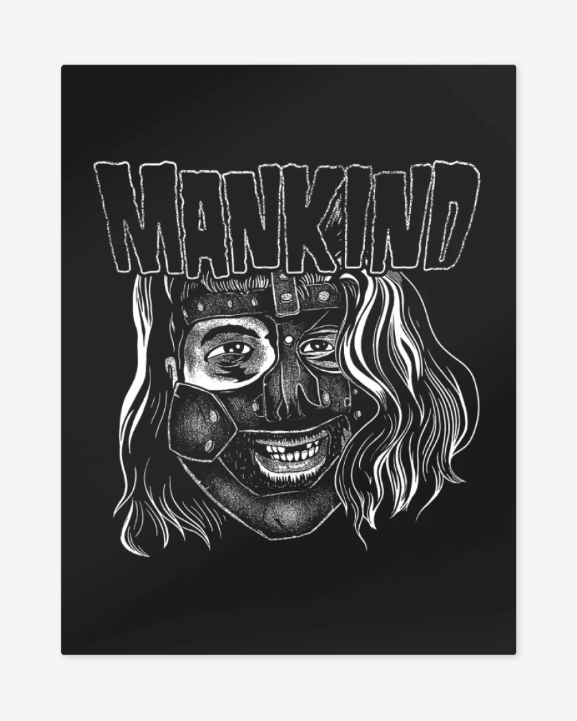 Print metalico Negro de Mankind 2