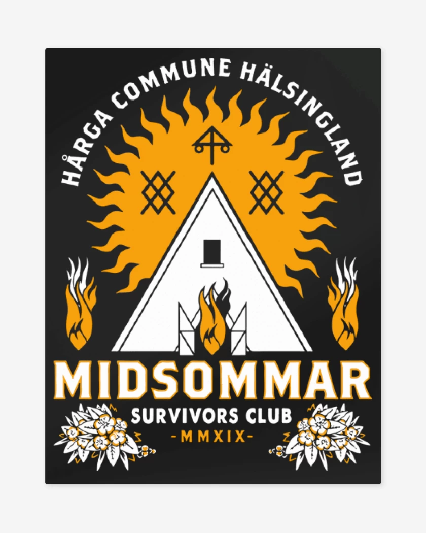 Print metalico Negro de Midsommar