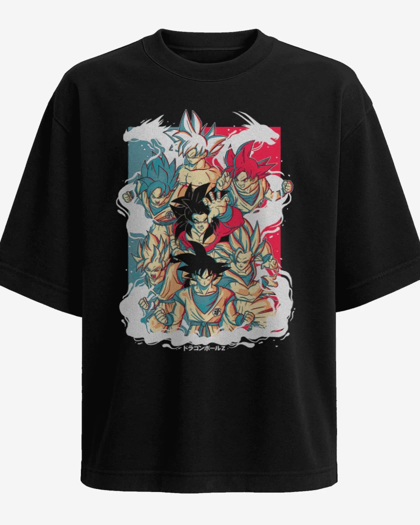 Polera Oversize Goku Evoluciones