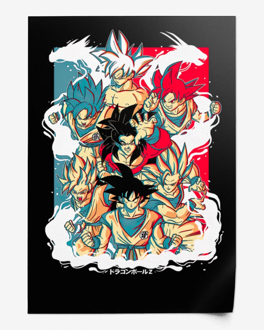 Print Goku Evoluciones