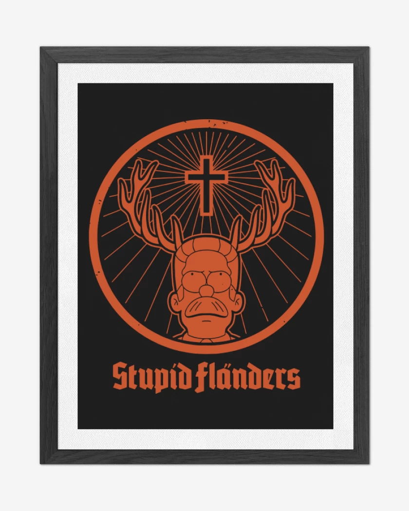 Cuadro decorativo Negro de Estupido Flanders