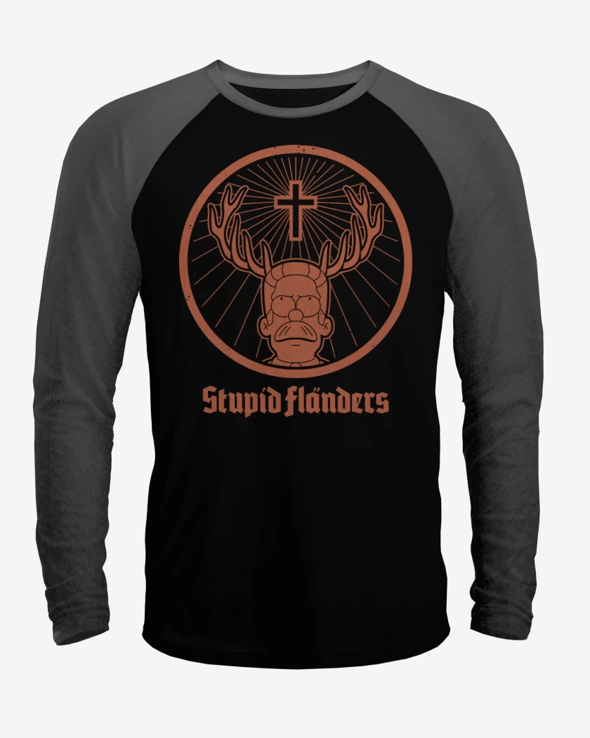 Polera Raglan Estupido Flanders
