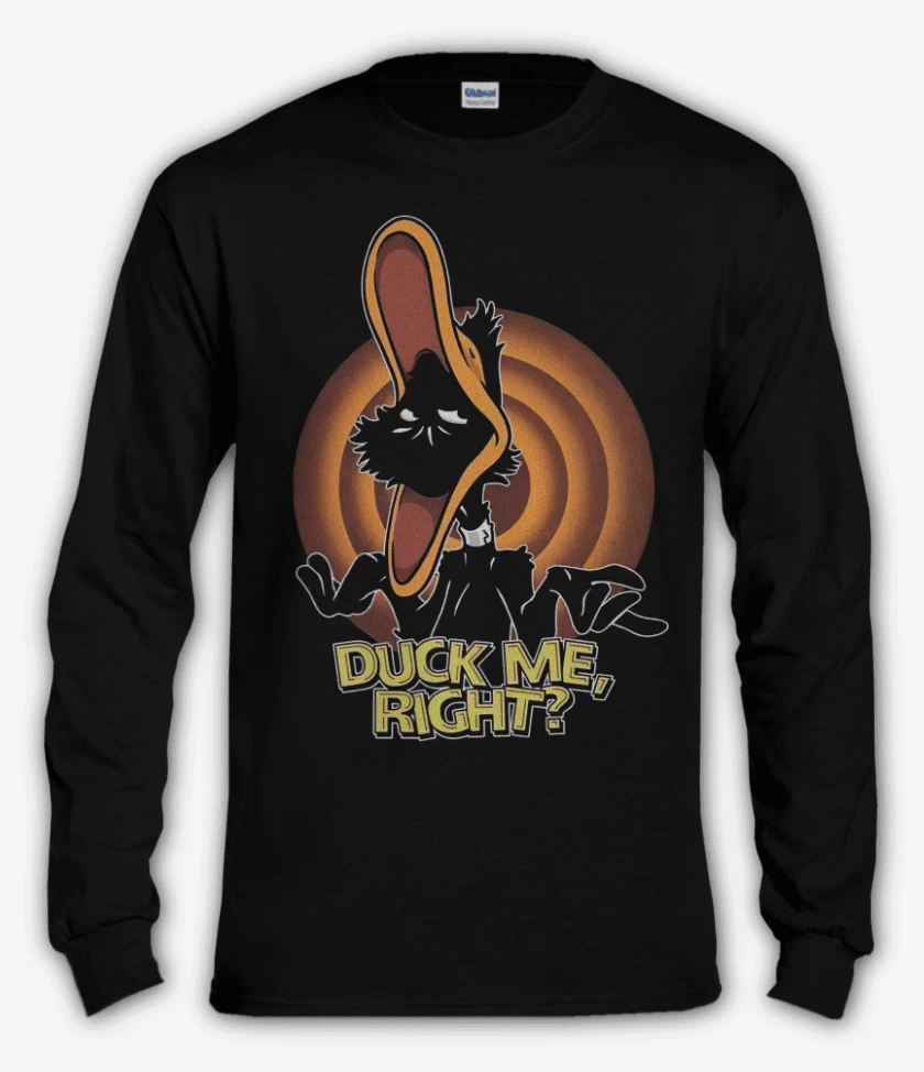 Polera manga larga Negro de Duck Me, Right?