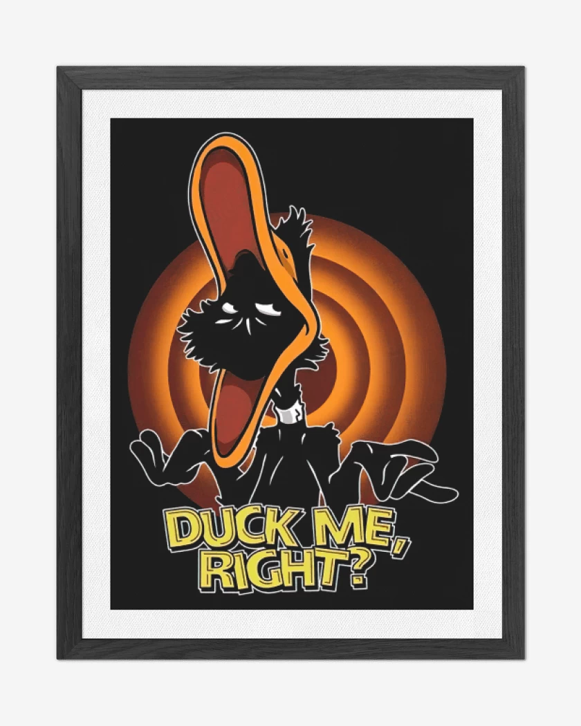 Cuadro decorativo Negro de Duck Me, Right?