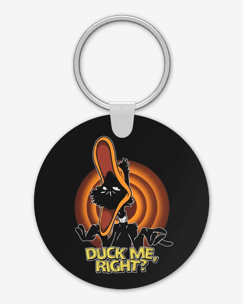 Llavero Negro de Duck Me, Right?