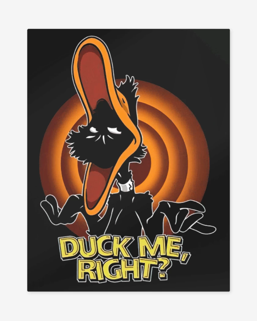 Print metalico Negro de Duck Me, Right?