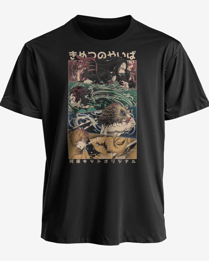 Polera premium Negro de Kimetsu no Yaiba 