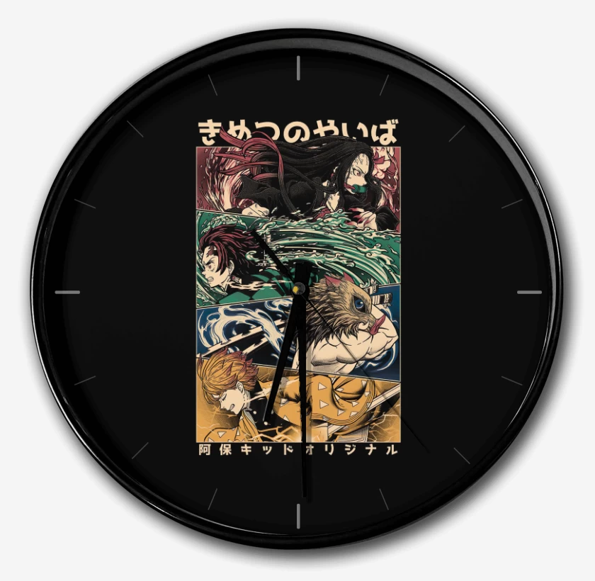 Reloj Negro de Kimetsu no Yaiba 