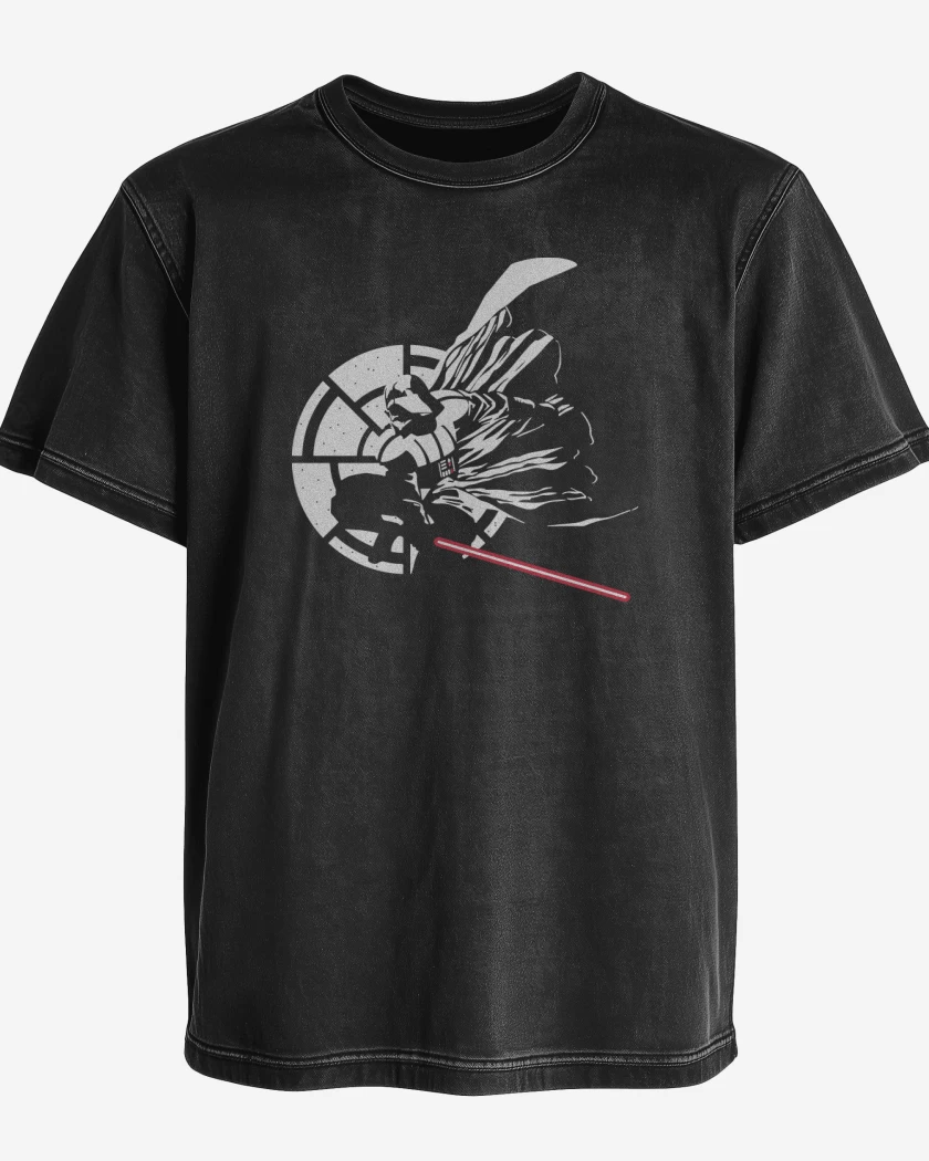 Polera desgastada Negro de Vader City