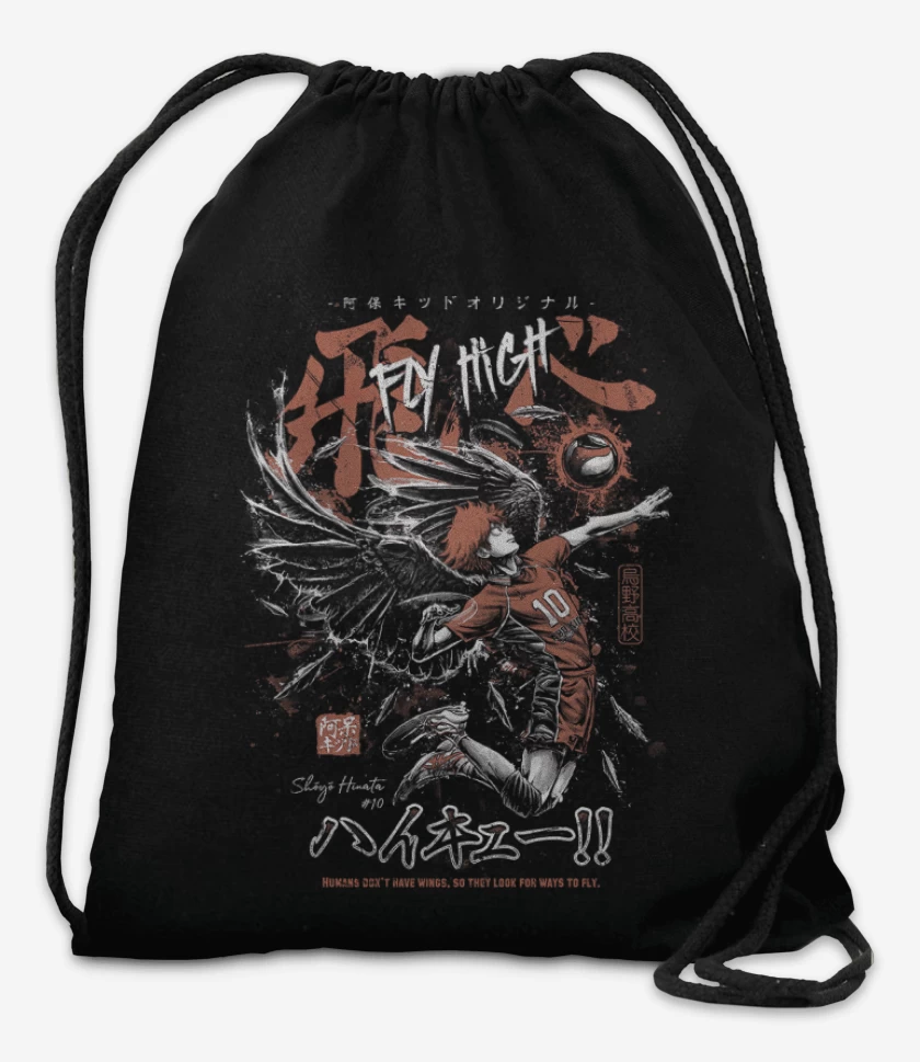 Mochila Negro de Shoyo Hinata