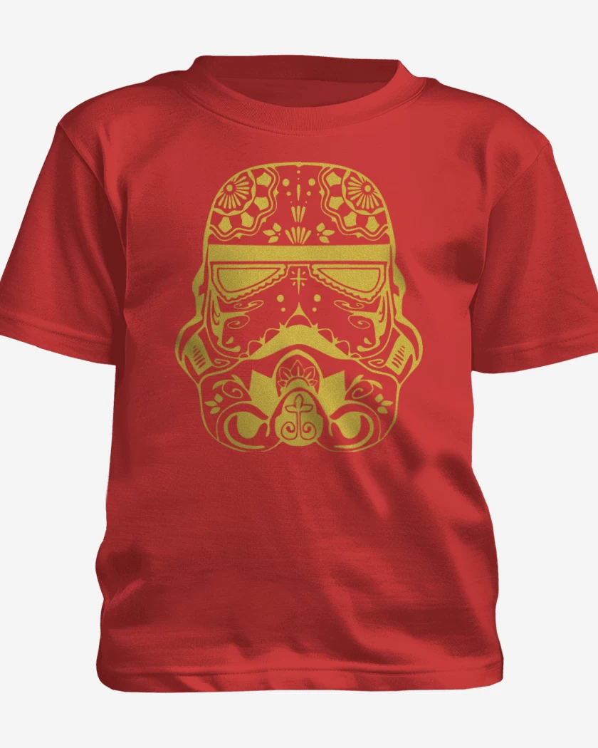 Polera de niño Rojo de Trooper Calaca