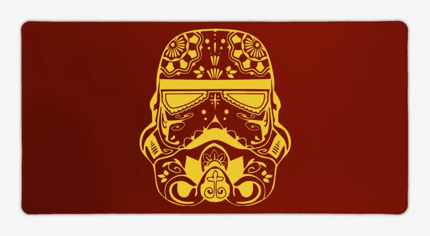 Mouse pad Gamer Rojo de Trooper Calaca