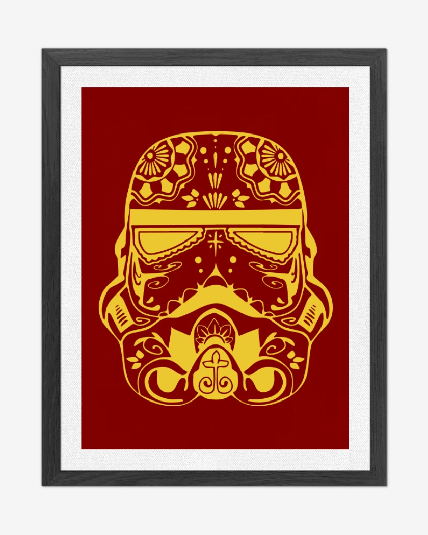 Cuadro decorativo Rojo de Trooper Calaca