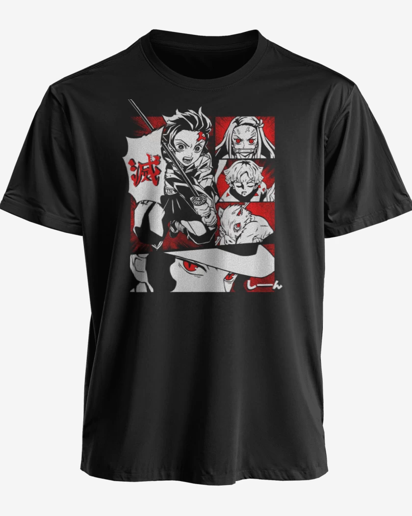 Polera premium Negro de Kimetsu
