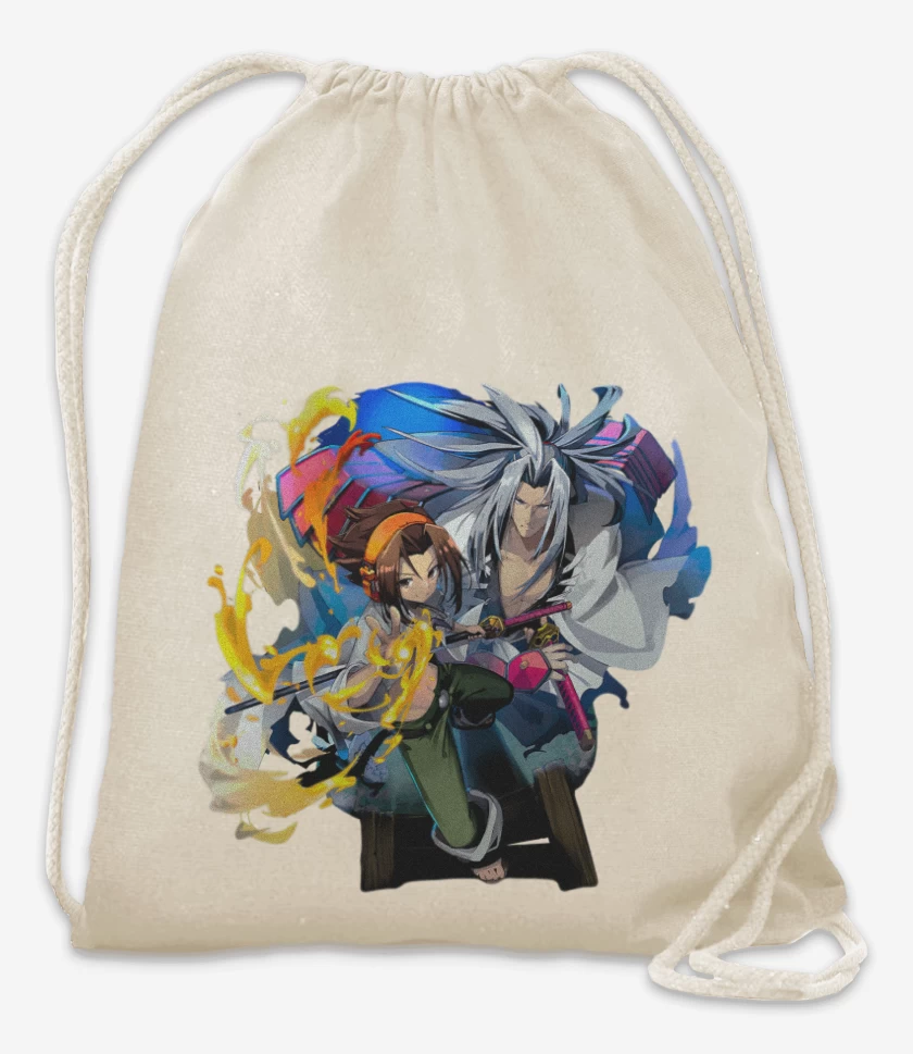 Mochila Blanco de Yoh and Amidamaru