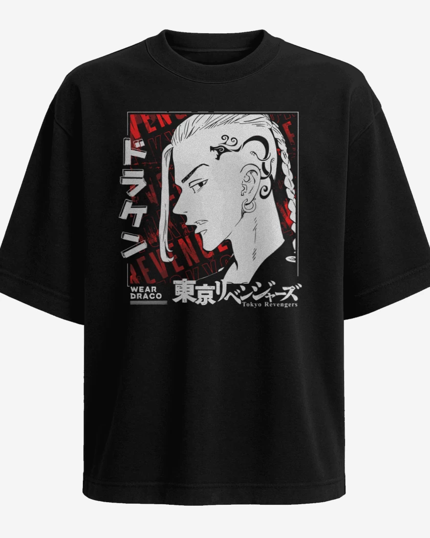 Polera Oversize Negro de Draken