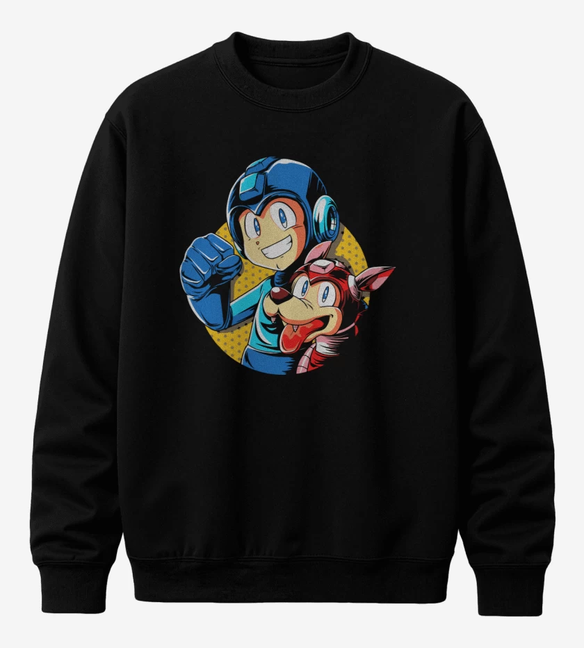 Poleron polo Megaman y rush