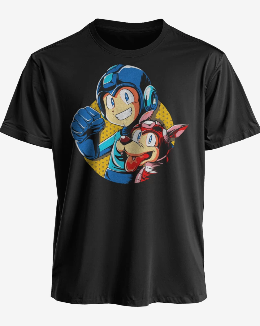 Polera premium Megaman y rush