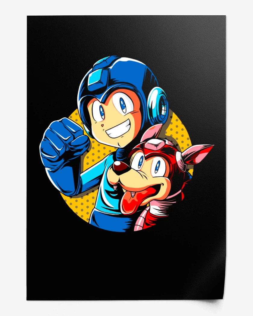 Print Megaman y rush