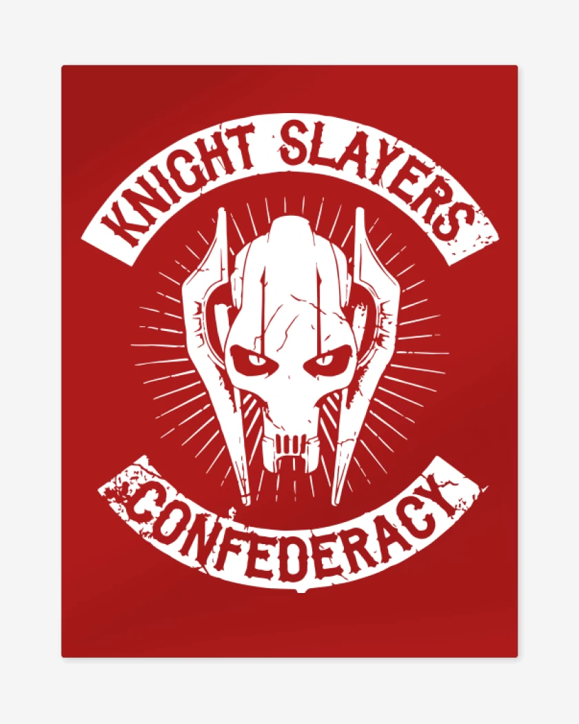Print metalico Rojo de General Grievous