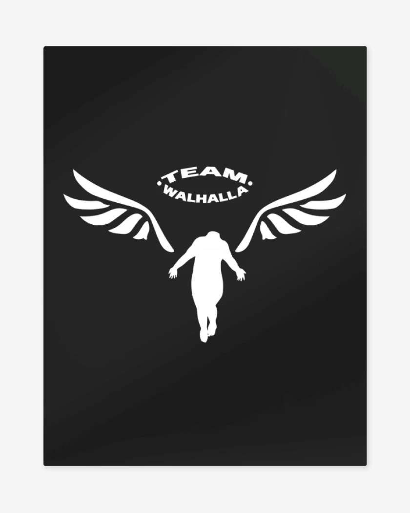 Print metalico Negro de Team Walhalla