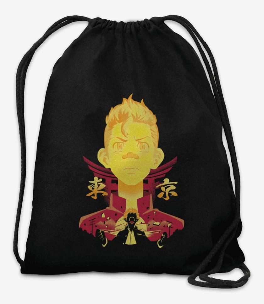 Mochila Negro de Takemichi Hanahaki