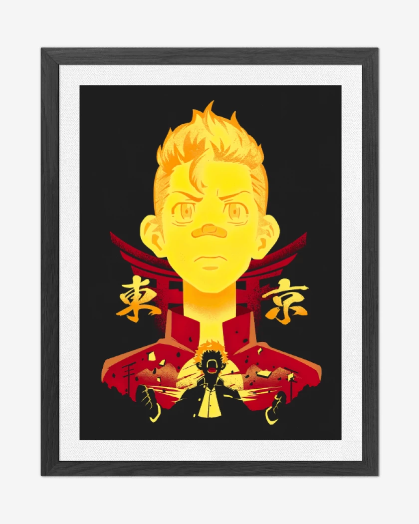 Cuadro decorativo Negro de Takemichi Hanahaki