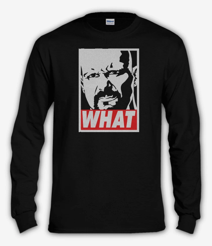 Polera manga larga Negro de WHAT!