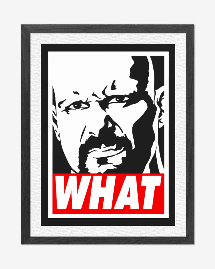 Cuadro decorativo Negro de WHAT!