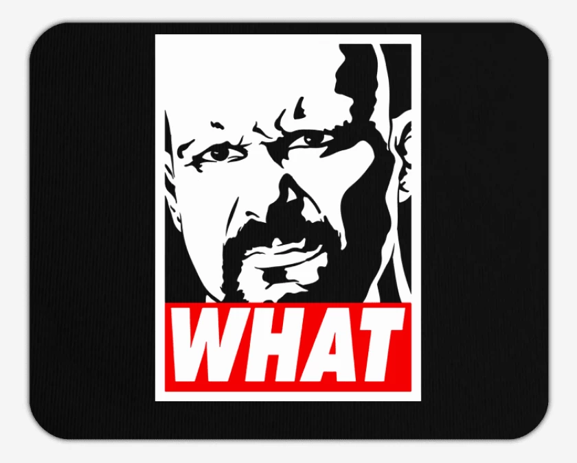 Mousepad Negro de WHAT!
