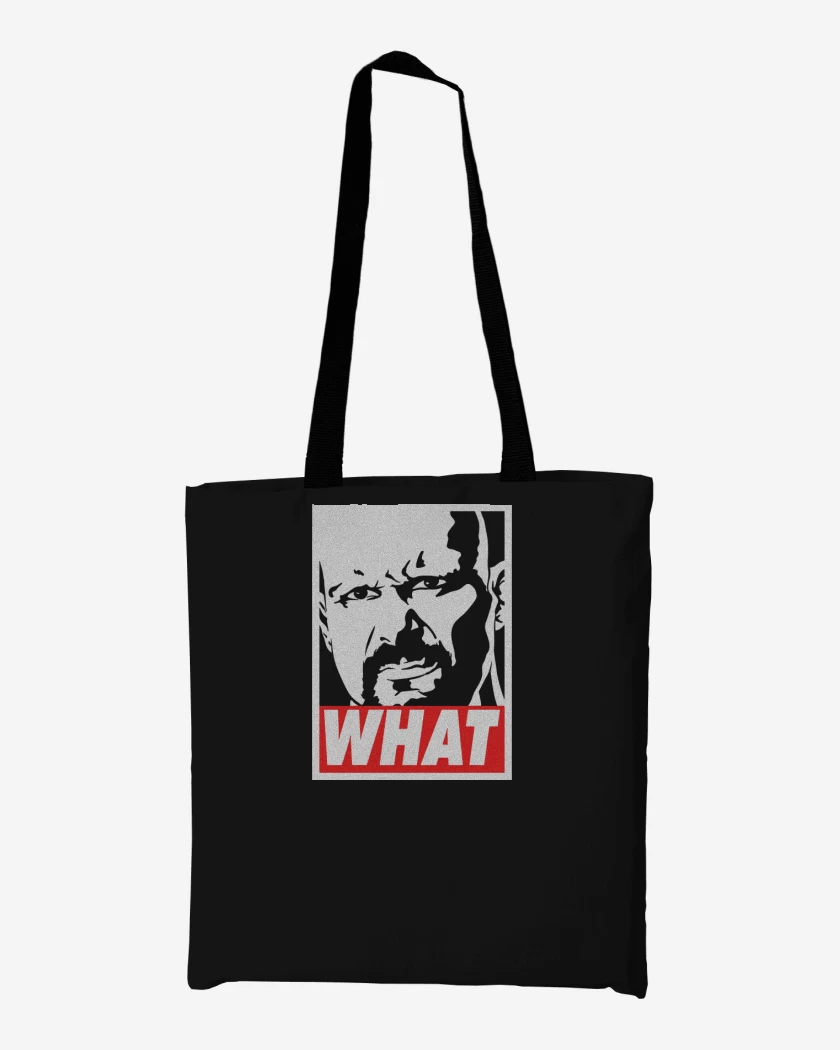 Totebag Negro de WHAT!