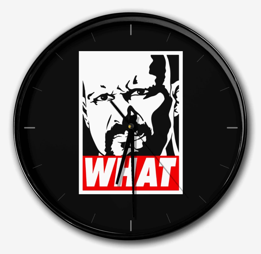 Reloj Negro de WHAT!