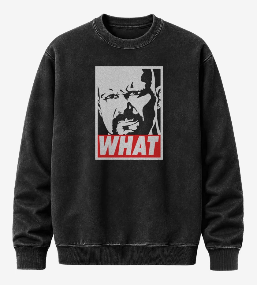 Poleron Polo Acid Wash Negro de WHAT!
