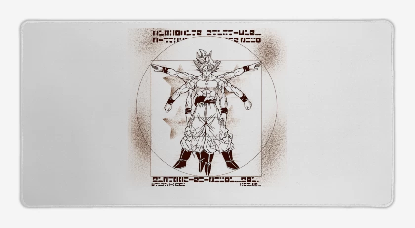 Mouse pad Gamer Blanco de Ultrainstinto de Vitruvio