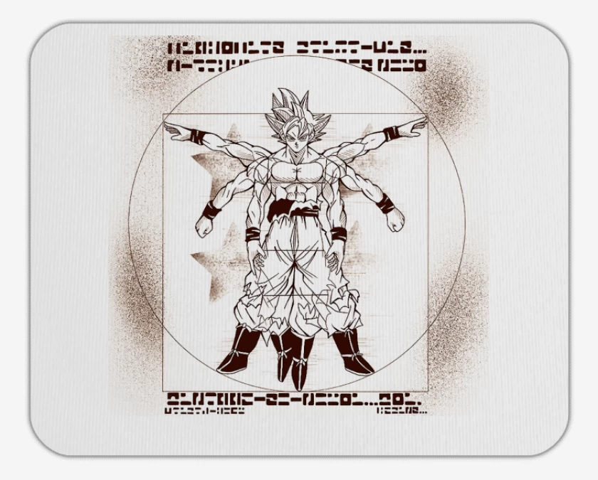 Mousepad Blanco de Ultrainstinto de Vitruvio